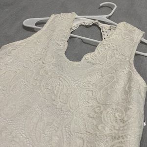 Francesca’s White Lace Dress | Graduation dress | Bachelorette Dress